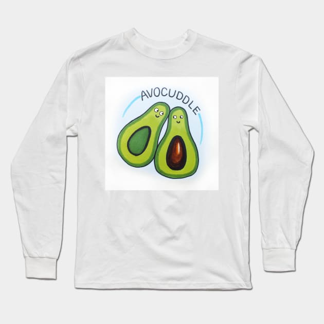 Avocuddle Long Sleeve T-Shirt by InkySwallows